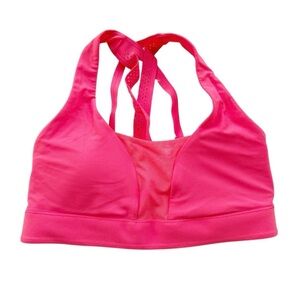 Lululemon Neon Pink Mesh Strappy Sports Bra‎